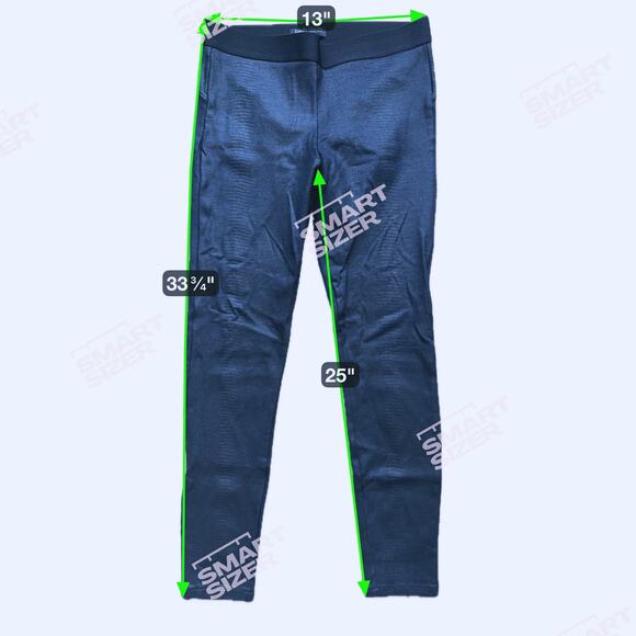 David Lerner Croc Barlow Black Leather Leggings Medium - Picture 6 of 6